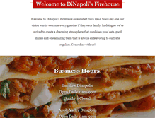 Tablet Screenshot of dinapolisfirehouse.com